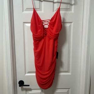 Red dress from Lulus